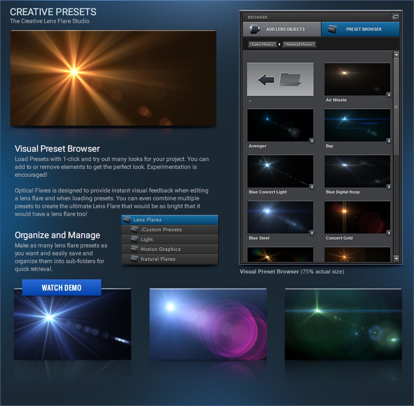 VideoCopilot Optical Flares 1.3.5 插件快速安装版附预设AE光效插件-汉化版和英文版 AE插件-第3张